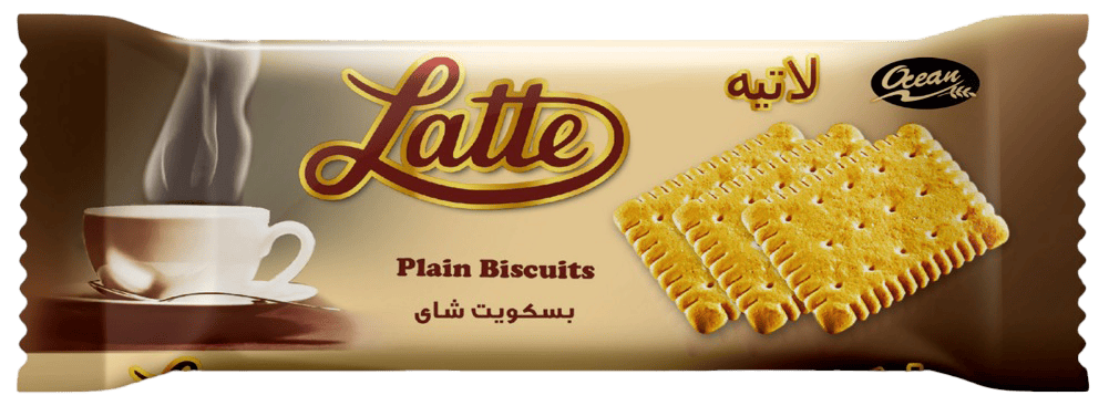 لاتيه بسكويت شاي