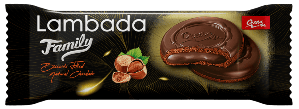 ساندويتش مغطي بالشوكولاتة الطبيعي و محشو بكريمة الشوكولاتة باليندق